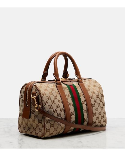 Gucci Brown Ophidia Medium Gg Tote Bag