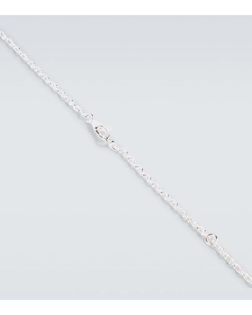 Gucci White Interlocking G Sterling Necklace for men
