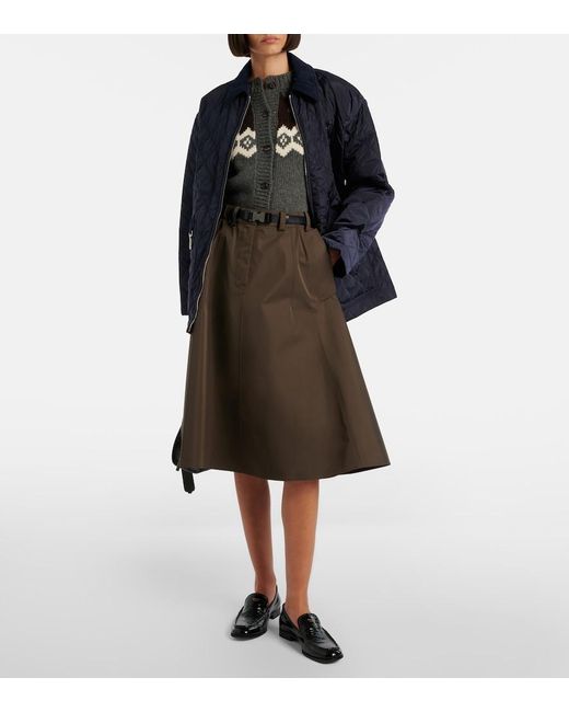 Prada Blue Re-Nylon Quilted Jacket