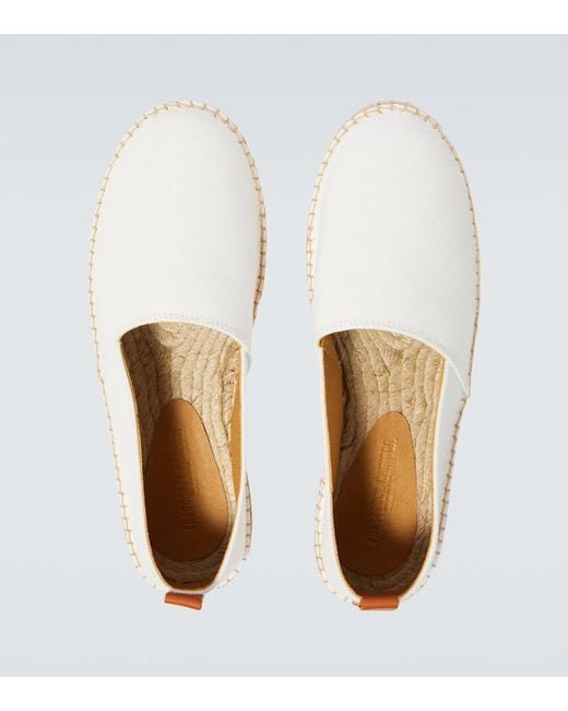 Frescobol Carioca White Canvas Espadrilles for men