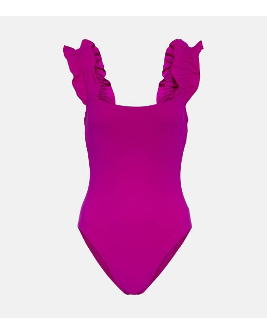 Karla Colletto Purple Willow Swimsuit