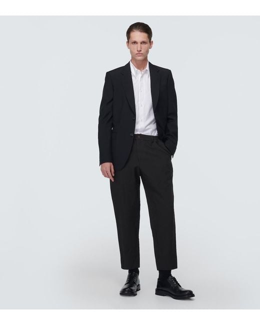 Comme des Garçons Black Mid-Rise Cropped Pants for men