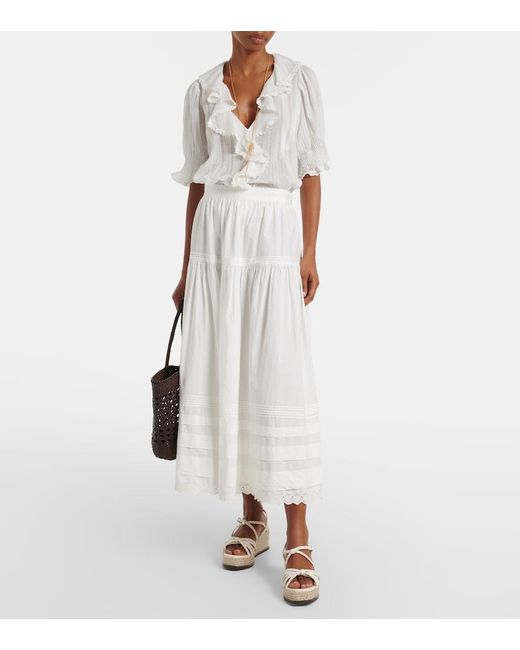 Jimmy Choo White Nyra Braided Leather Espadrille Wedges