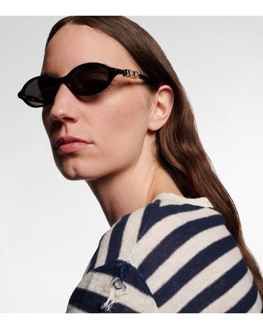 Dior Brown Diortreasure R1I Oval Sunglasses