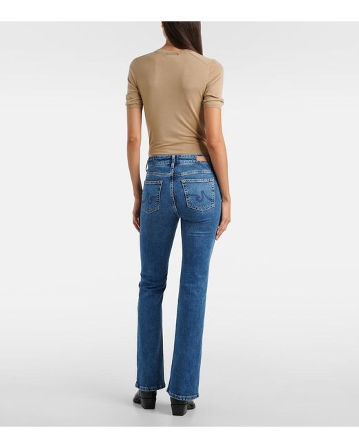 AG Jeans Blue Sophie Mid-Rise Bootcut Jeans