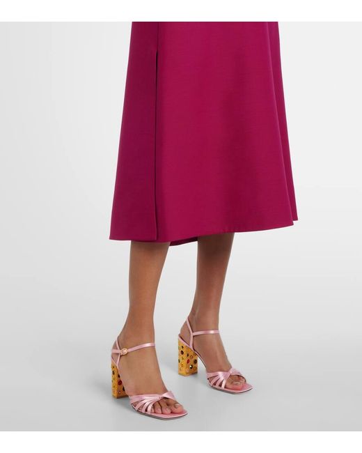Abito Midi di Valentino in Purple