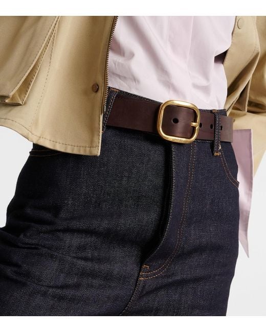 Loewe Black Leather Belt