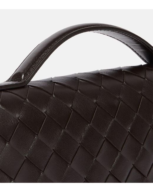 Bottega Veneta Black Pouch With "Andiamo Clutch" Handle