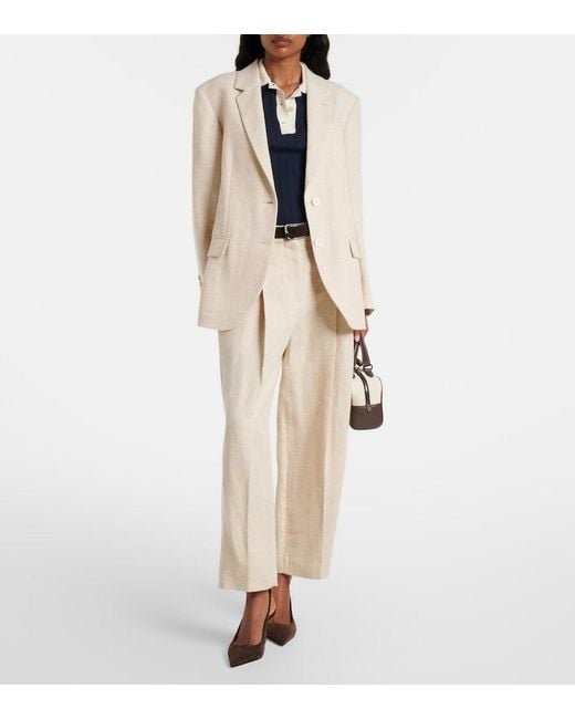 Brunello Cucinelli Brown Monili Suede Slingback Pumps