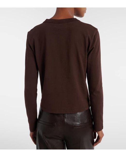 Velvet Brown Susanna Cotton Jersey T-Shirt