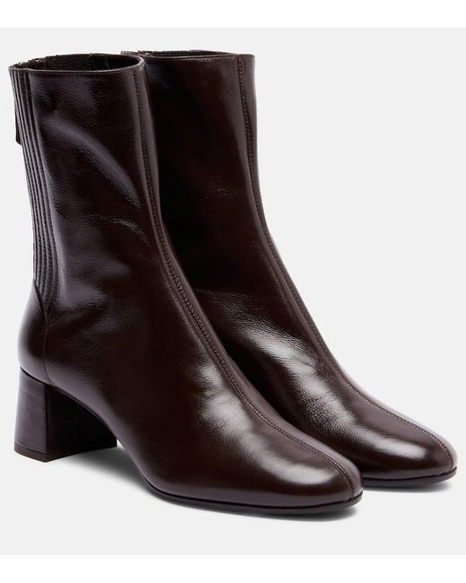 Aquazzura Black Ankle Boots Saint Honore 50 Aus Leder