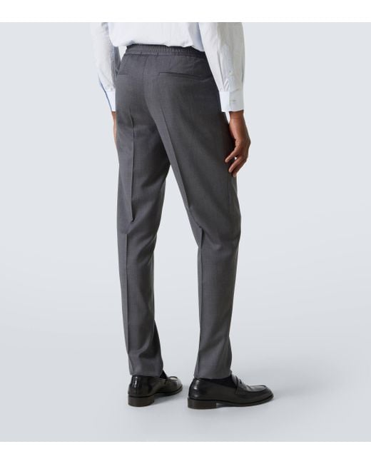 Lardini Gray Virgin Wool Chinos for men