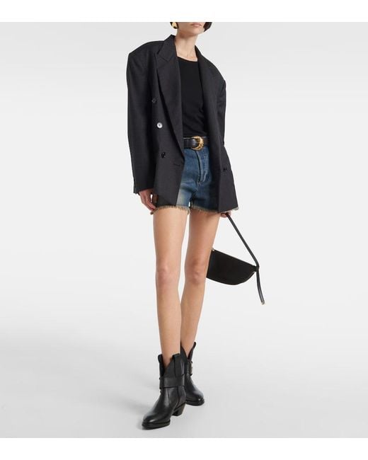 See By Chloé Black Leather Western Cowboy Boots Leather