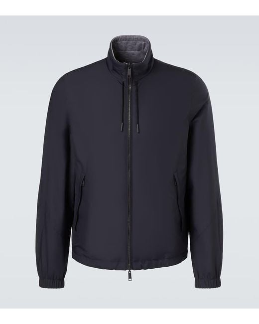 Zegna Blue Brezza Reversible Jacket for men