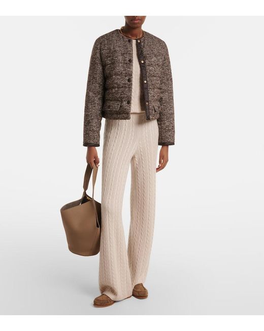 Agnona Natural Cable-Knit Cashmere Sweater