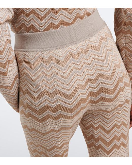 Missoni Natural Zigzag Flared Pants