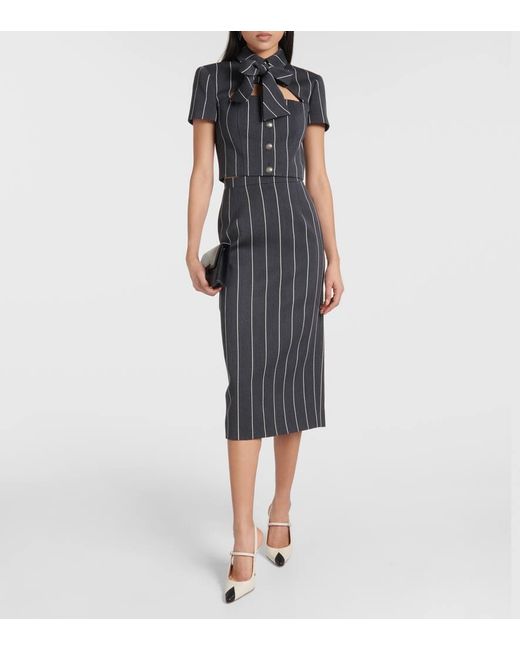 Giacca Cropped di Alessandra Rich in Black