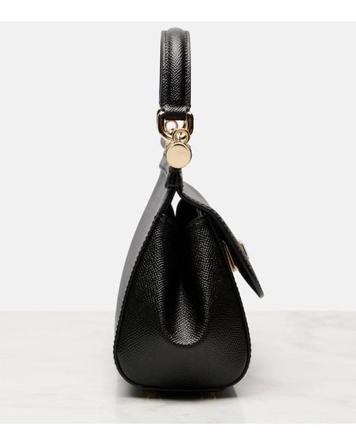 Dolce & Gabbana Black Kleine Sicily Handtasche