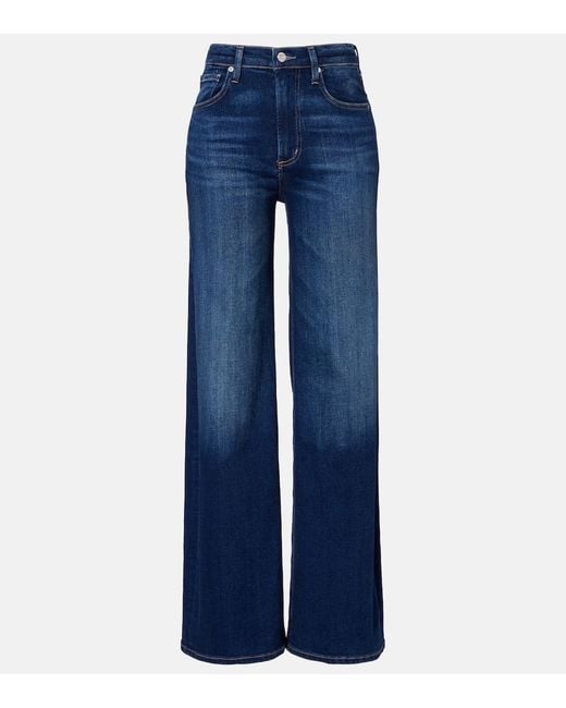 Citizens of Humanity Blue Lyra High-Rise Wide-Leg Jeans