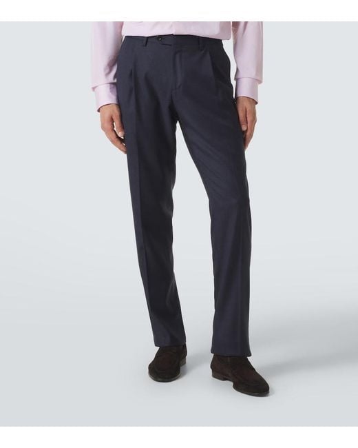 Lardini Blue Virgin Wool Suit for men