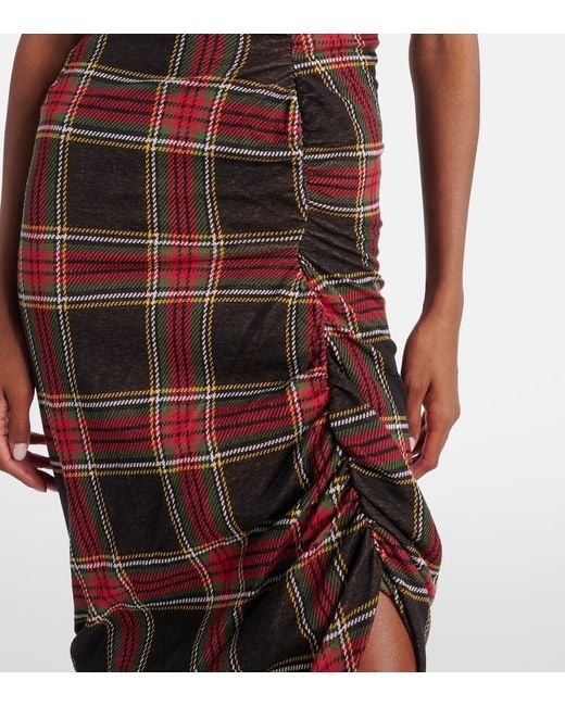 Vestido Midi Pulling De Algodon Vivienne Westwood de color Brown