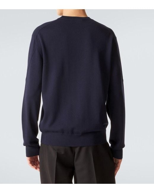 Givenchy Blue Wool Sweater for men