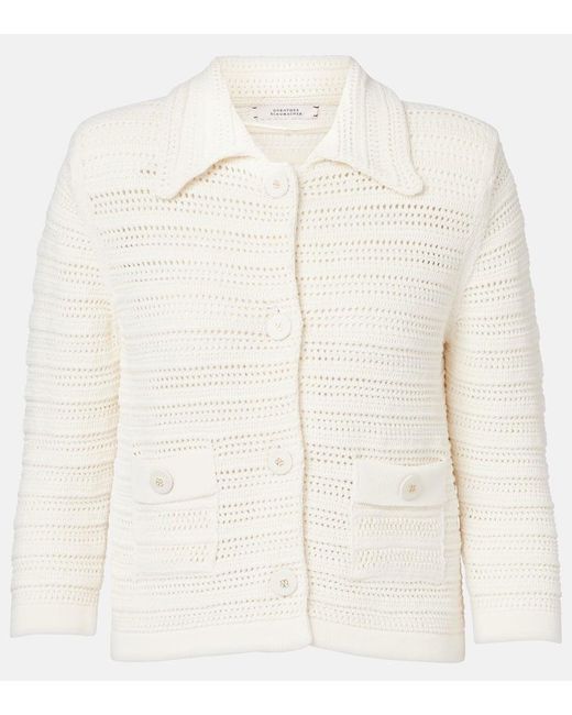 Dorothee Schumacher Natural Cardigan Precise Pointelle