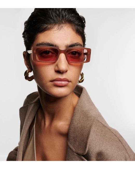 Fendi Pink Way Rectangular Sunglasses
