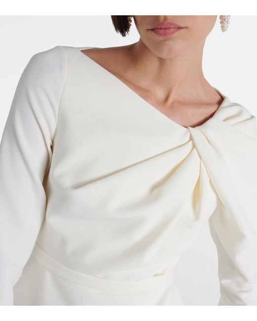 Safiyaa White Manya Crepe Top