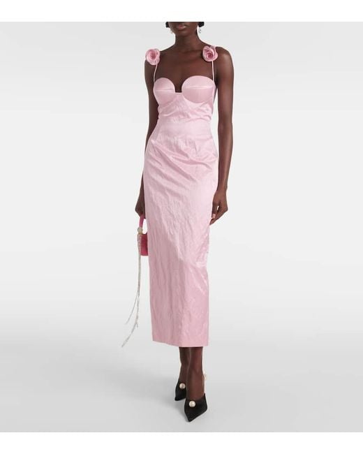 Magda Butrym Black Verzierte Mules Aus Satin