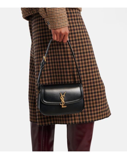 Saint Laurent Black Solferino Mini Leather Shoulder Bag