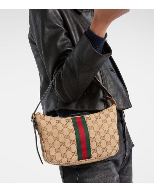 Gucci White Lunetta Gg Canvas Small Crossbody Bag