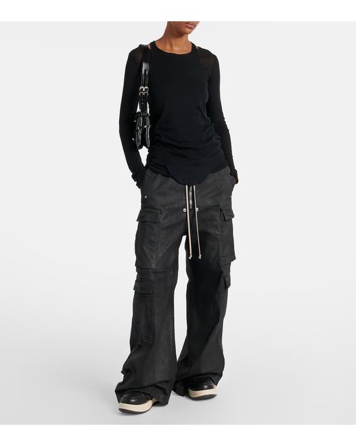 Rick Owens Blue X Converse Turbowpn Leather Sneakers