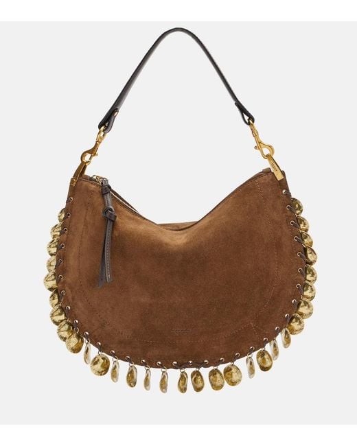 Isabel Marant Brown Oskan Soft Small Suede Crossbody Bag