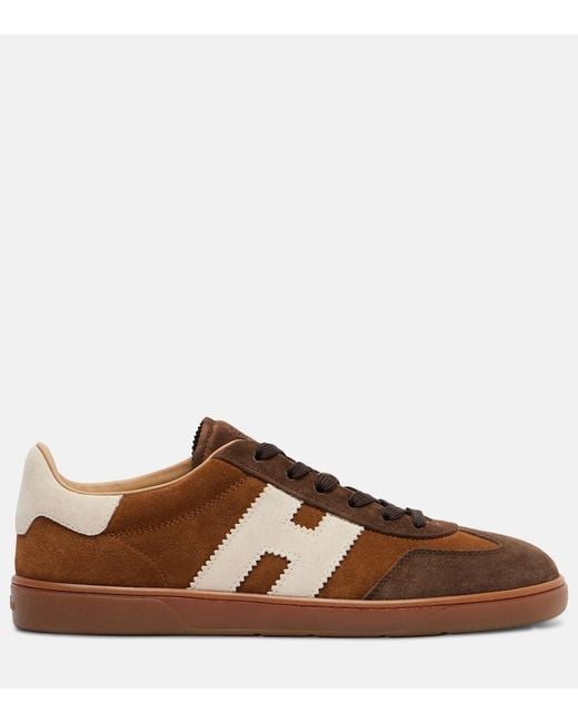 Hogan Brown Cool Suede Sneakers