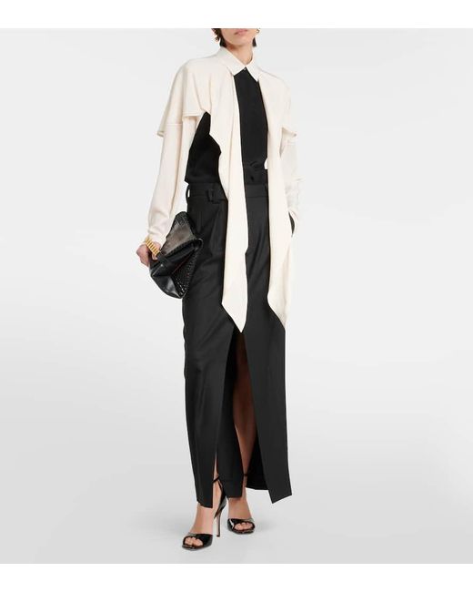 Blouse En Crepe De Soie Victoria Beckham en coloris White