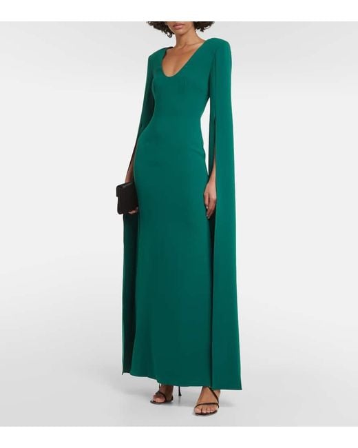 Roland Mouret Green Robe Aus Cady