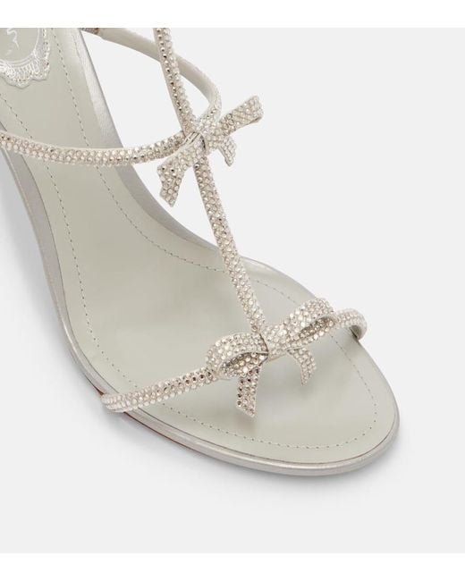 Rene Caovilla White Sandalen Catherina 80 Mit Kristallen
