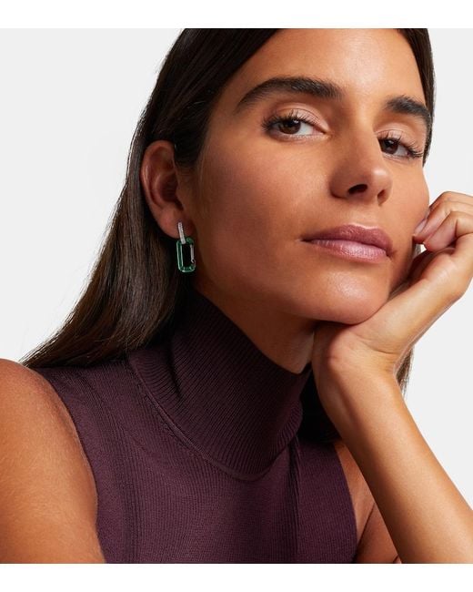 Eera Green Chiara 18Kt And Diamond Single Earring