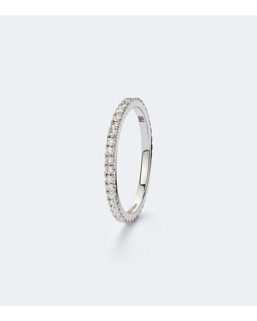 Suzanne Kalan White Midi 18Kt Tech Ring Jackets With Diamonds