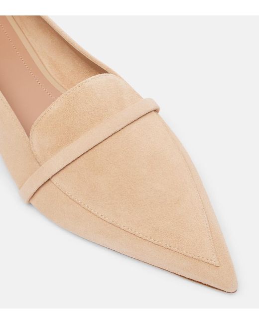 Malone Souliers Natural Dora 10 Suede Loafers