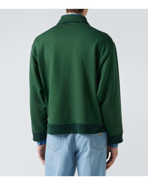 Sudadera De Jersey De Algodon Con Logo Miu Miu de hombre de color Green
