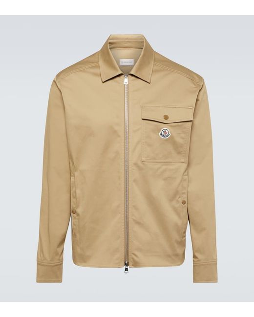 Moncler Natural Cotton-blend Blouson Jacket for men