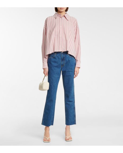 SLVRLAKE Denim Denim Hero High-rise Straight Jeans in Blue - Lyst