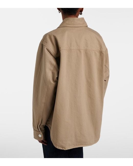AMI Brown Ami De Cour Cotton Overshirt