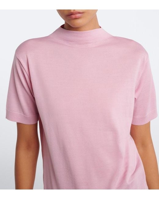 Jil Sander Pink Wool Sweater