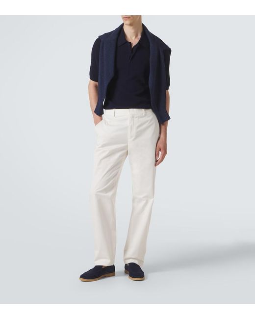 Eleventy Blue Suede Loafers for men
