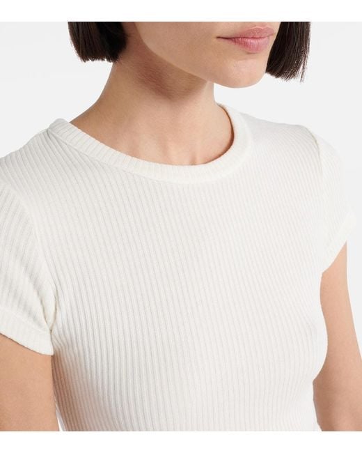 Citizens of Humanity White T-Shirt Nello Aus Rippstrick