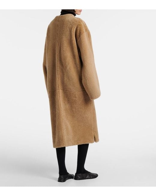The Row Natural Narol Shearling Coat