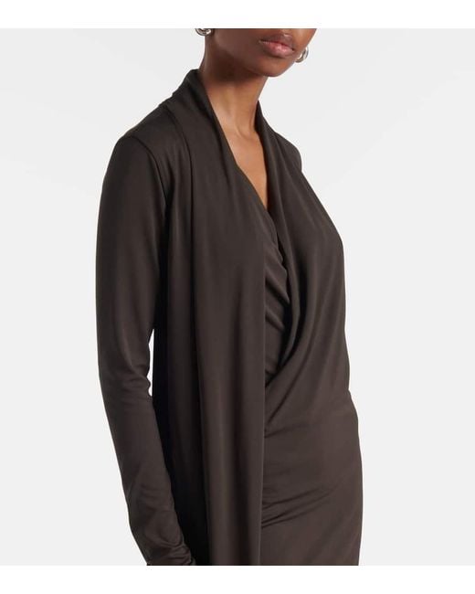 Totême  Black Maxikleid Aus Jersey